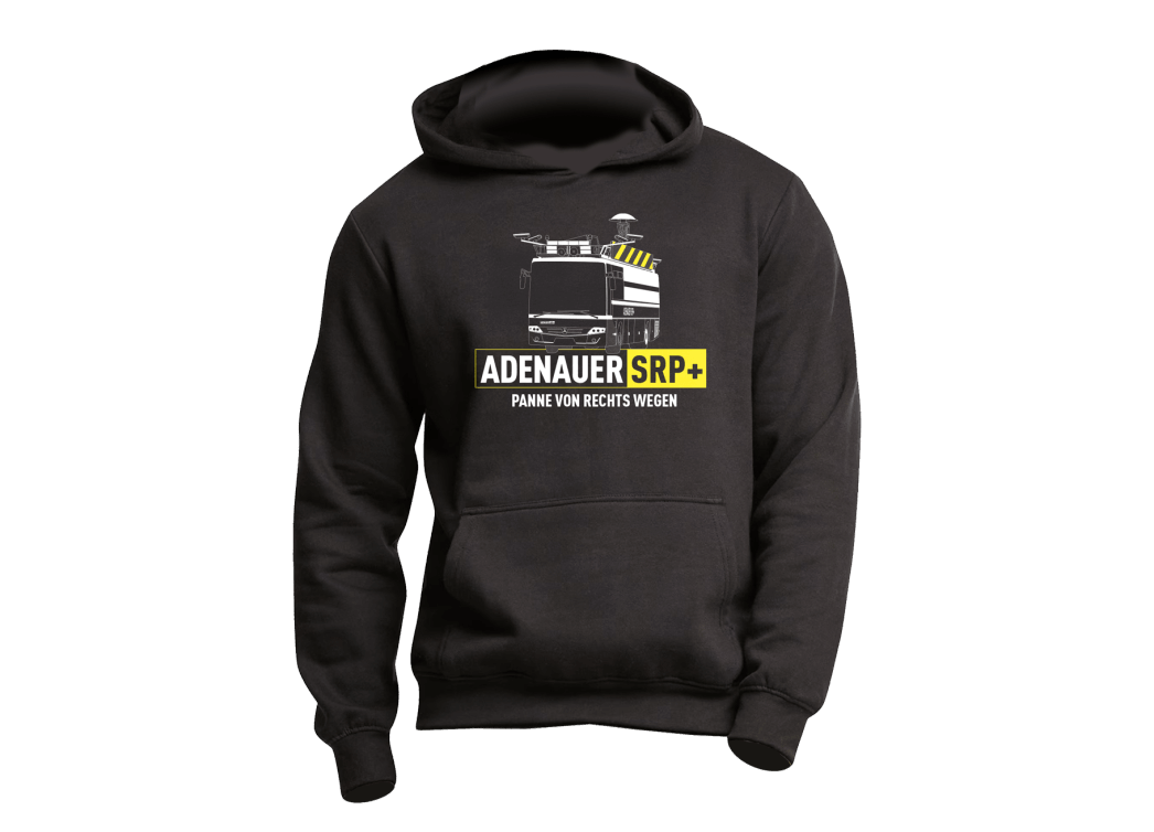 Adenauer SRP+ Merch exklusiv für Kompliz:innen des Zentrums für Politische Schönheit