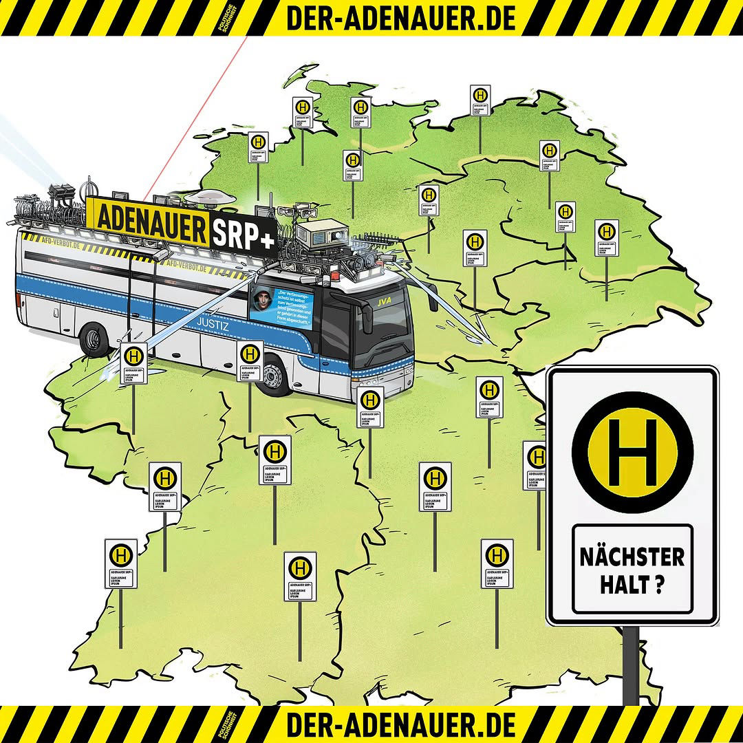 Aktionskunst: Der Adenauer SRP+ Reiseservice