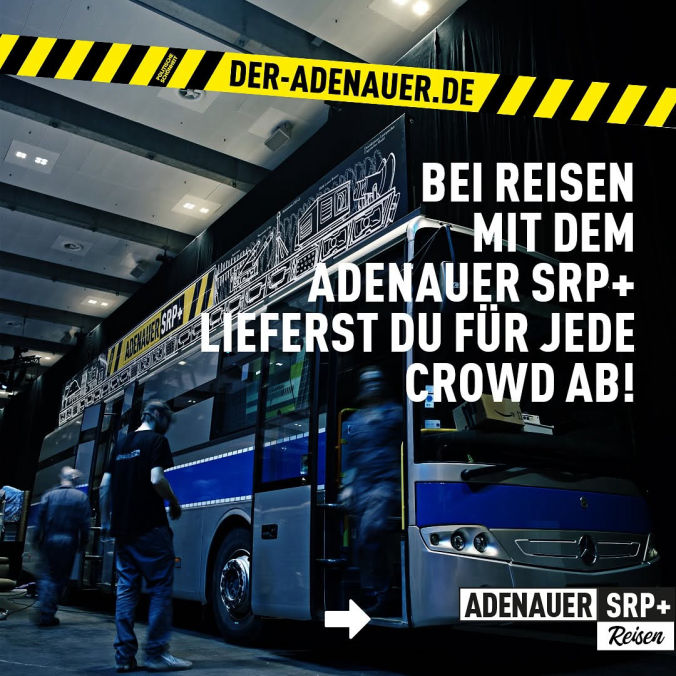 Aktionskunst und radikaler Humanismus: Der Adenauer SRP+ Reiseservice