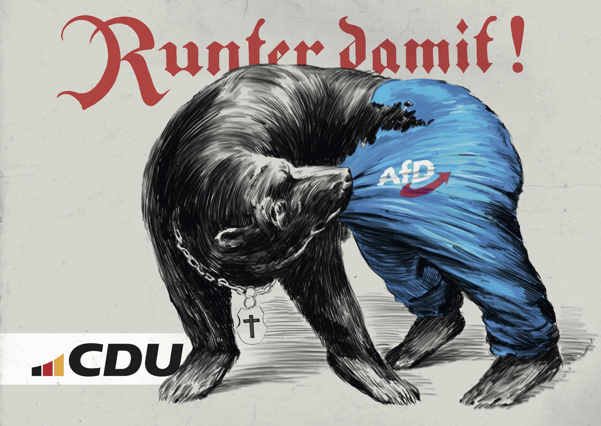 Runter mit der AfD Kleidung liebe CDU