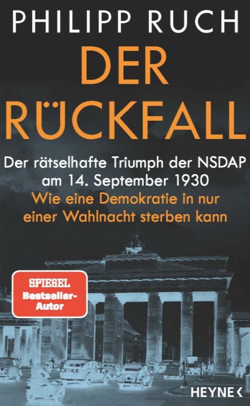 Das neue Buch von Philipp Ruch: Der Rückfall - Der rätselhafte Triumph der NSDAP am 14. September 1930. Wie eine Demokratie in nur einer Wahlnacht sterben kann.