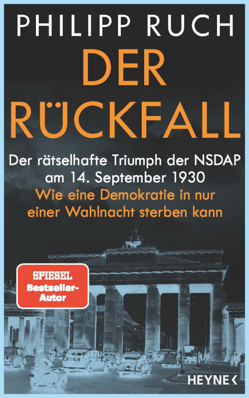 Das neue Buch von Philipp Ruch: Der Rückfall - Der rätselhafte Triumph der NSDAP am 14. September 1930. Wie eine Demokratie in nur einer Wahlnacht sterben kann.