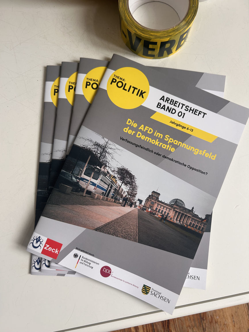 Schularbeitsheft AfD Verbot Adenauer SRP+