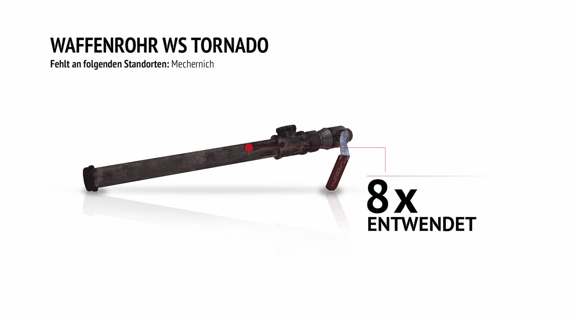 Verschwundene Waffen: Waffenrohr WS Tornado.