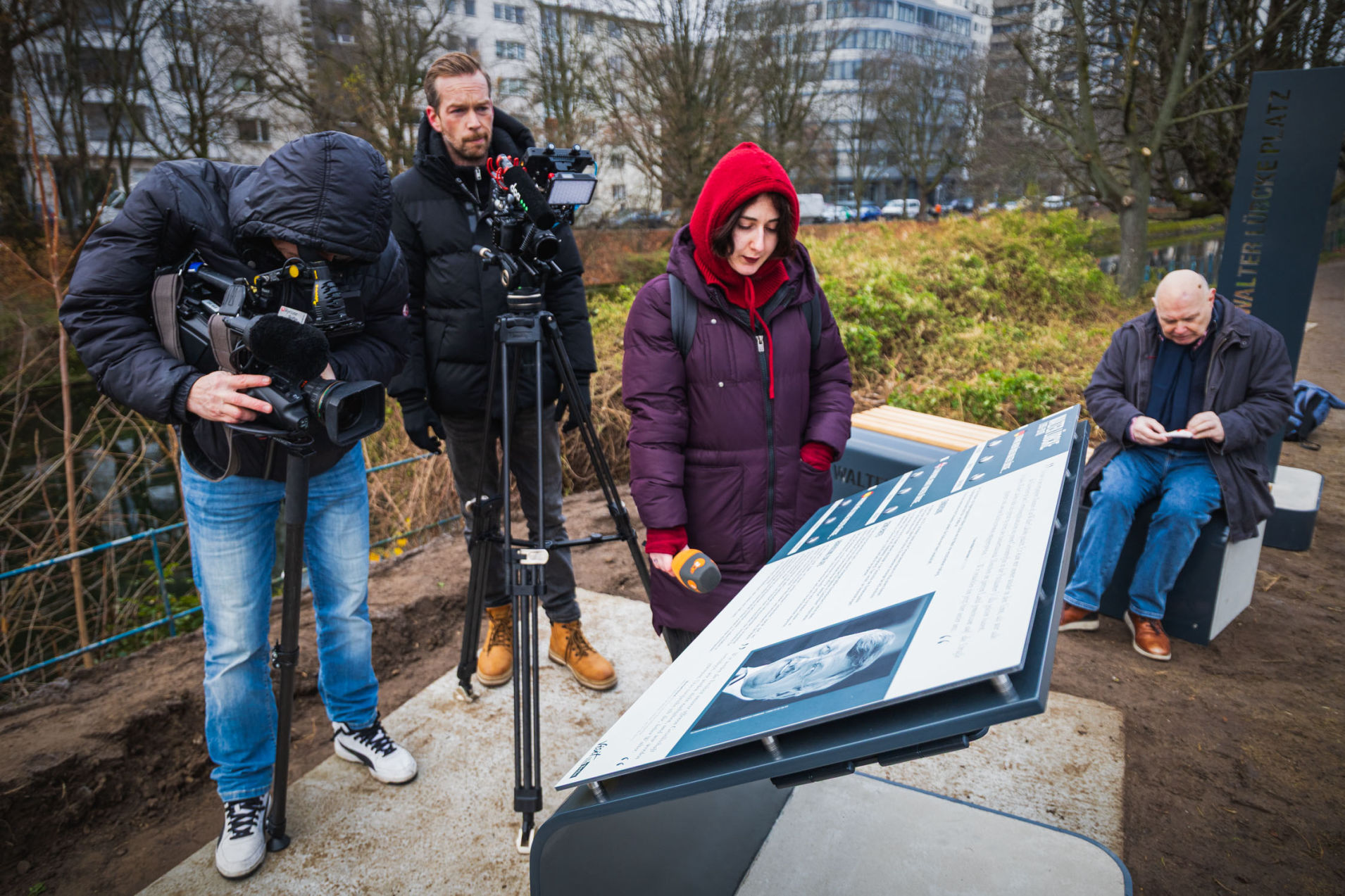 Walter Lübcke Memorial Info Tafel